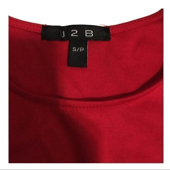 Red peplum  top - Picture 3 of 3